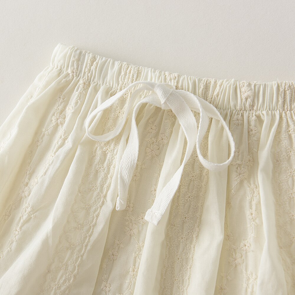 Fashionable Cotton Lace Top and Bloomer Set