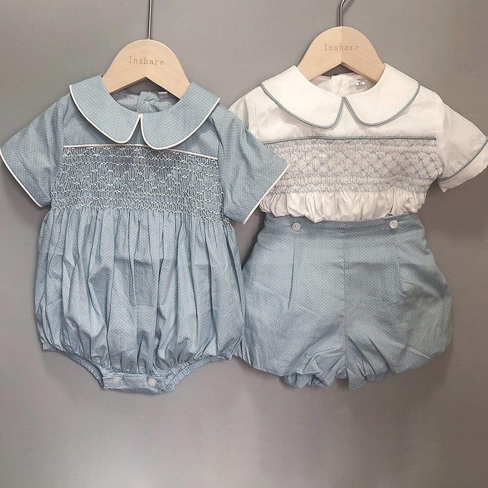 Smocked Embroidered Boutique Set