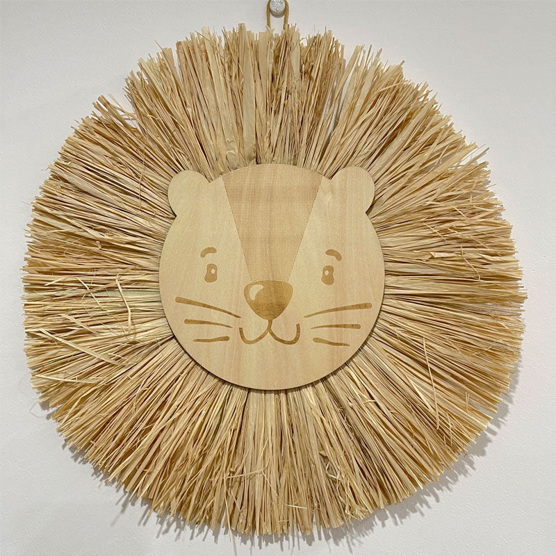 Nordic Handmade Lion Safari Wall Hanging